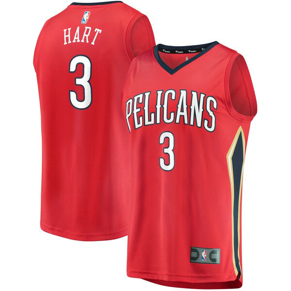Maillot nba New Orleans Pelicans Statement Edition Homme Josh Hart 3 Rouge